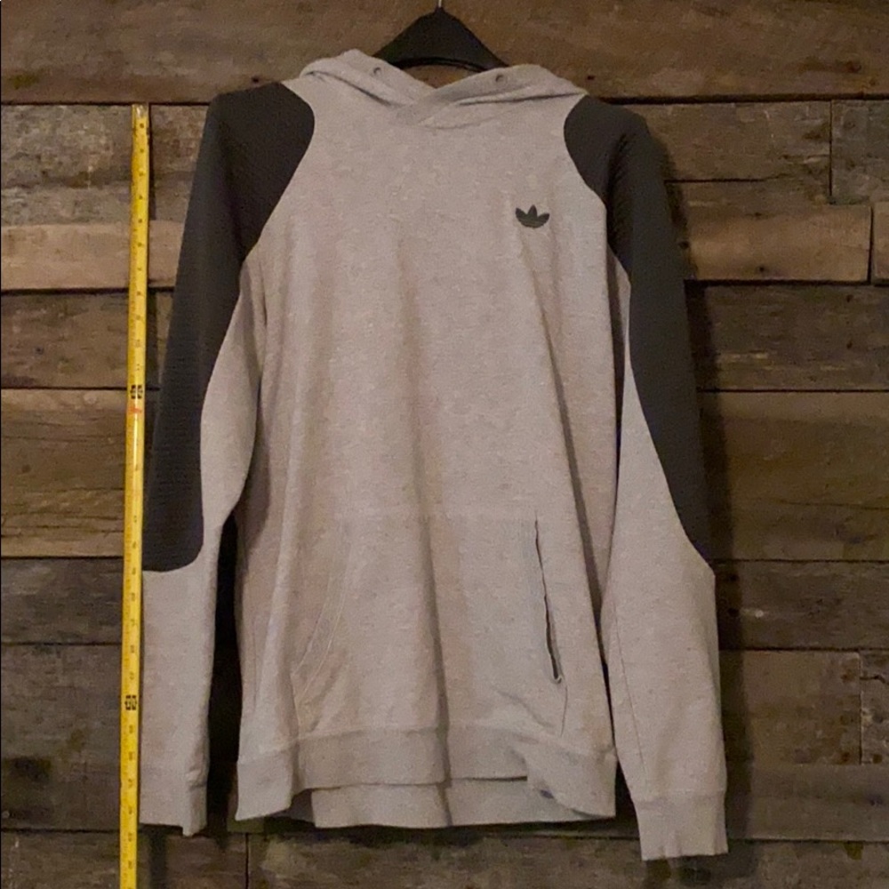 Adidas 2-toned grey hoodie